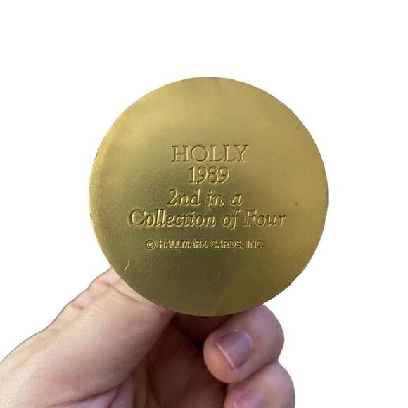 Hallmark Christmas Carousel Horse Holly 1989 2nd in Collection of 4 Gray Horse - Picture 8 of 9